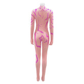 KPop Demon Hunters (2025) Rumi Purple Demon Patterns Jumpsuit Outfits Cosplay Costume